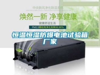知識百科恒溫恒濕防爆電池試驗箱廠家
