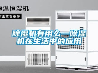 行業(yè)新聞除濕機有用么—除濕機在生活中的應用