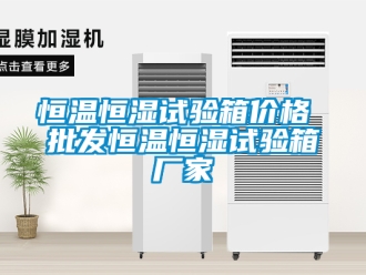 知識百科恒溫恒濕試驗箱價格 批發恒溫恒濕試驗箱廠家