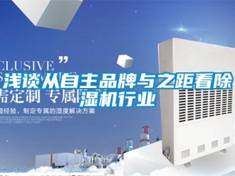 企業新聞淺談從自主品牌與之距看除濕機行業