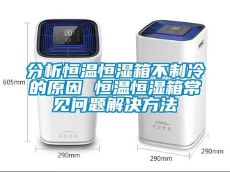 知識百科分析恒溫恒濕箱不制冷的原因 恒溫恒濕箱常見問題解決方法