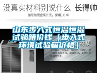 知識百科山東步入式恒溫恒濕試驗箱價錢（步入式環境試驗箱價格）