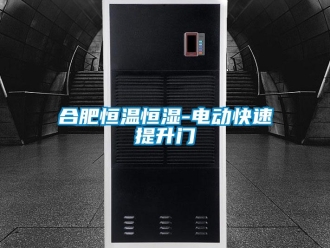 知識百科合肥恒溫恒濕-電動快速提升門