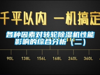 常見問題各種因素對轉輪除濕機性能影響的綜合分析（二）