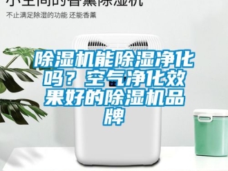 企業新聞除濕機能除濕凈化嗎？空氣凈化效果好的除濕機品牌