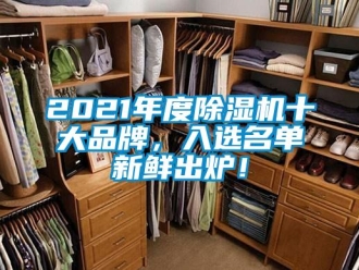 企業(yè)新聞2021年度除濕機(jī)十大品牌，入選名單新鮮出爐！