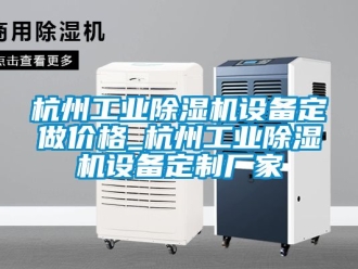 企業新聞杭州工業除濕機設備定做價格_杭州工業除濕機設備定制廠家