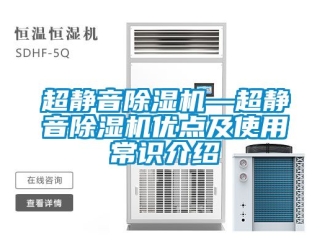 企業新聞超靜音除濕機—超靜音除濕機優點及使用常識介紹