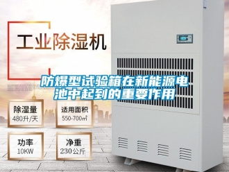 企業新聞防爆型試驗箱在新能源電池中起到的重要作用