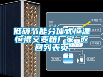 知識百科低碳節能分體式恒溫恒濕交變箱廠家 返回列表頁