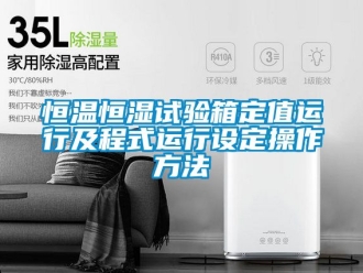 知識百科恒溫恒濕試驗箱定值運行及程式運行設定操作方法