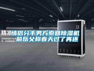 行業新聞情侶分手男方索回除濕機 前岳父稱春天過了再還