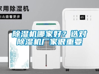 常見問題除濕機哪家好？選對除濕機廠家很重要