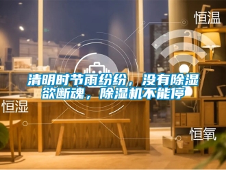 行業新聞清明時節雨紛紛，沒有除濕欲斷魂，除濕機不能停