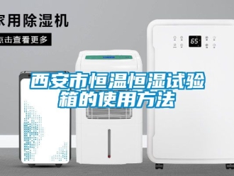 知識百科西安市恒溫恒濕試驗箱的使用方法