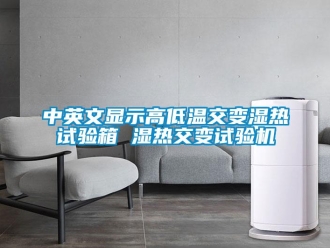 常見問題中英文顯示高低溫交變濕熱試驗(yàn)箱 濕熱交變?cè)囼?yàn)機(jī)