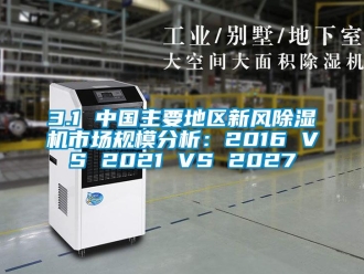 常見問題3.1 中國主要地區(qū)新風除濕機市場規(guī)模分析：2016 VS 2021 VS 2027