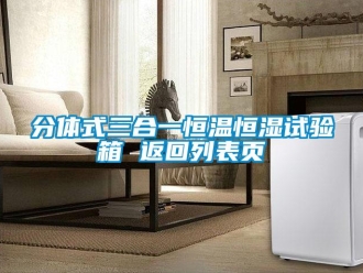 知識百科分體式三合一恒溫恒濕試驗箱 返回列表頁