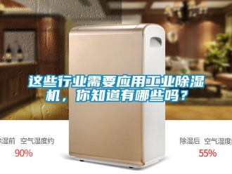 常見問題這些行業需要應用工業除濕機，你知道有哪些嗎？
