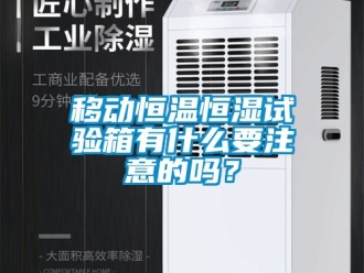 知識百科移動恒溫恒濕試驗箱有什么要注意的嗎？