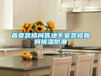 企業(yè)新聞首頁(yè)裝修問(wèn)答地下室裝修如何除濕防潮