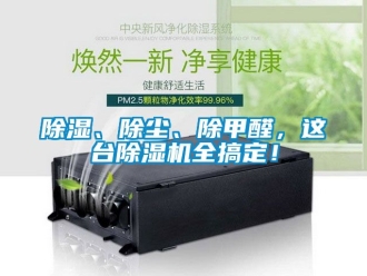 企業(yè)新聞除濕、除塵、除甲醛，這臺除濕機(jī)全搞定！